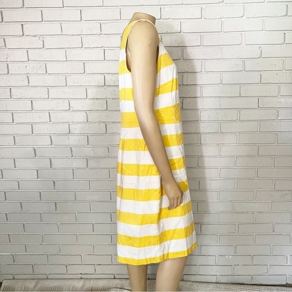 Ann Taylor Women’s Yellow and White Striped Dress - Picture 6 of 9